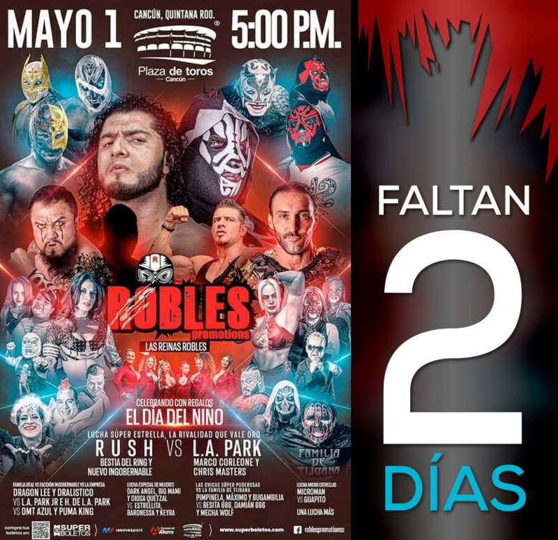 A 2 días de que las estrellas de la Lucha libre arribe a Cancún para la celebración del día del niñ@
