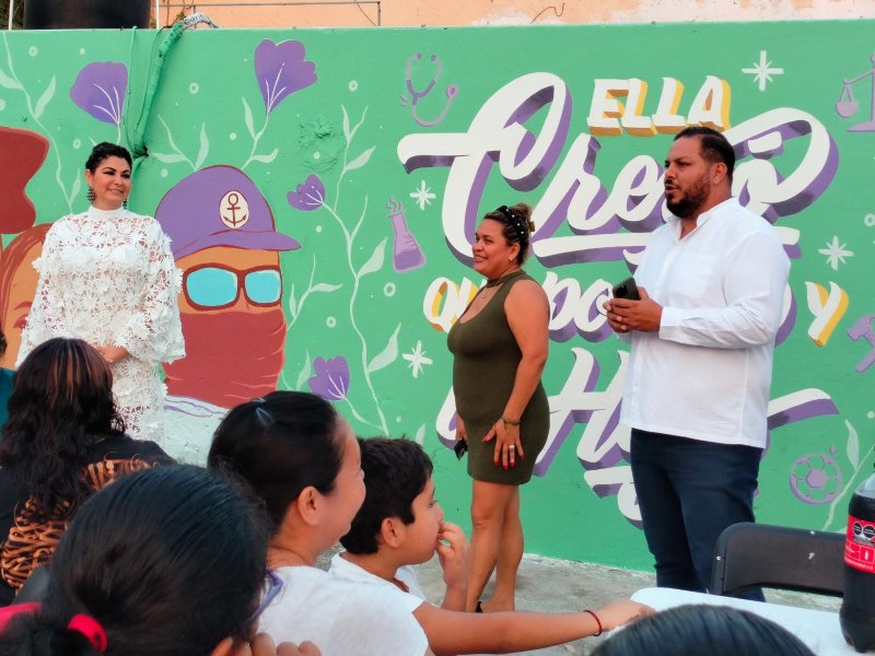 Abren mural en el marco del “Día Internacional de la Mujer”