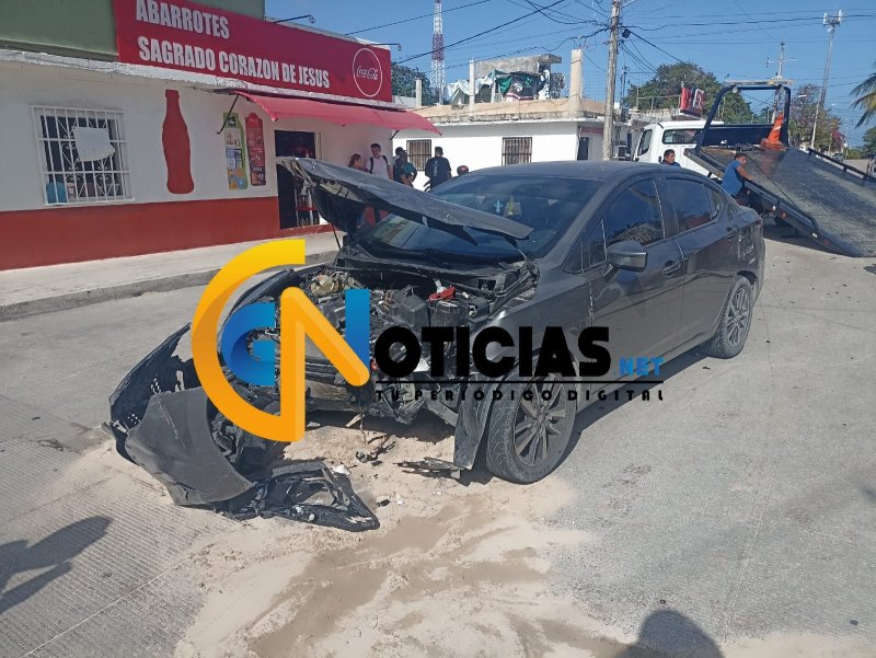 Accidente vehicular ocurrió en la Supermanzana 76