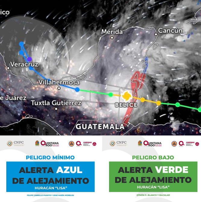 ¡Actualización! | seguimiento al Huracán #Lisa