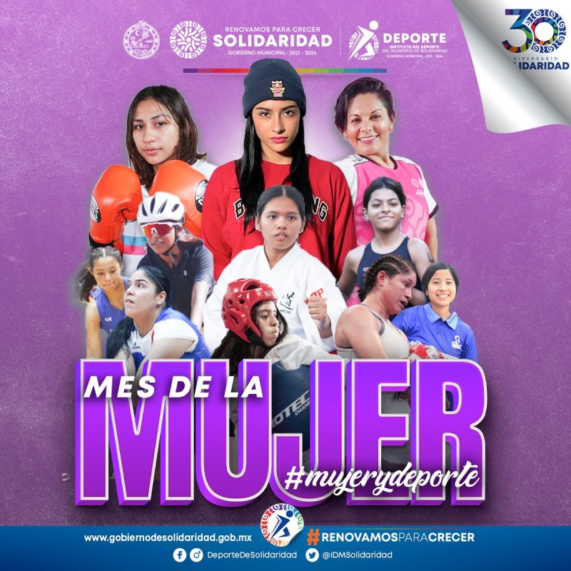 Agenda deportiva para conmemorar el Día Internacional de la Mujer