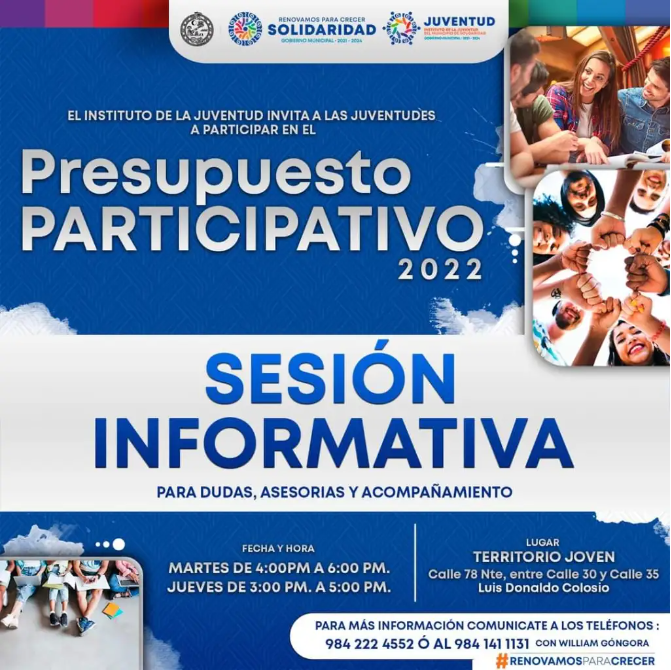 Apoyan propuestas juveniles para Presupuesto Participativo 2022