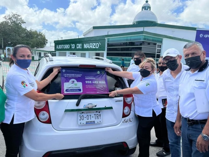 ¡ ARRANCA CAMPAÑA DE DIFUSIÓN CONTRA LAS ADICCIONES EN EL SINDICATO DE TAXISTAS DE CANCÚN !