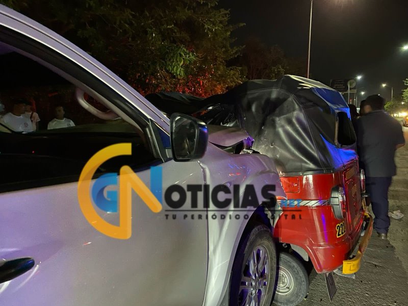 Aseguradora GNP se deslinda de los gastos médicos de un mototaxista herido en un accidente causado por su asegurada en estado de ebriedad