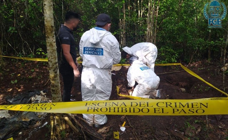 Autoridades descartan fosa con restos humanos en la 242