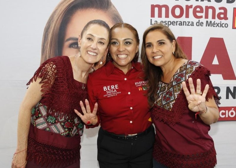 Bere Sosa celebra la emotiva visita de Claudia Sheinbaum a Quintana Roo