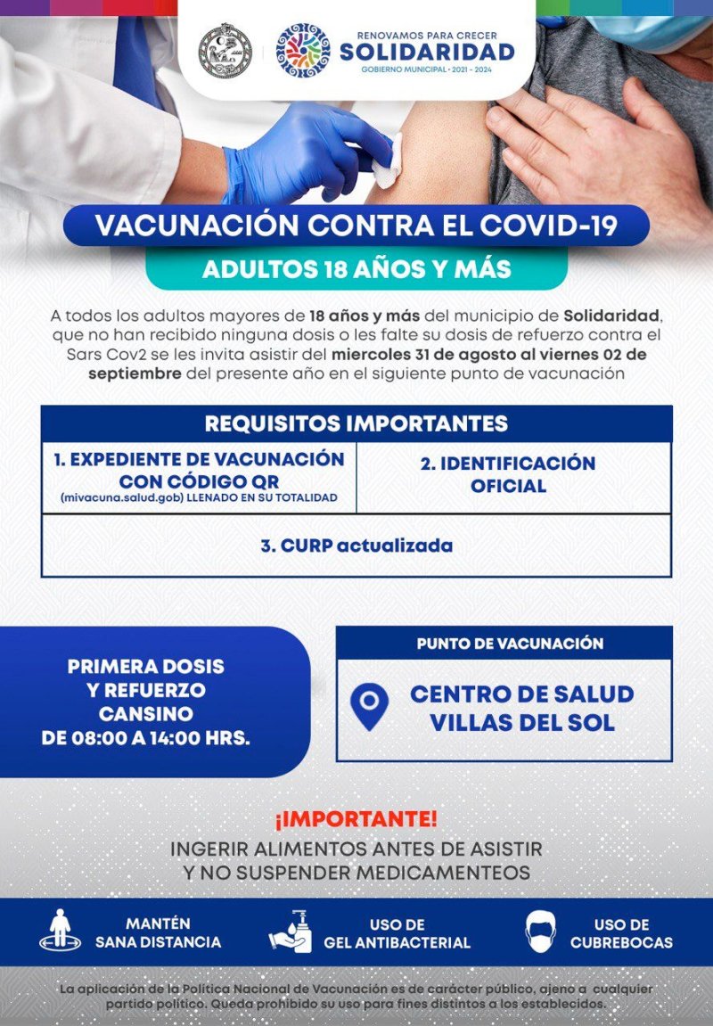 Blindan salud de solidarenses contra la covid-19