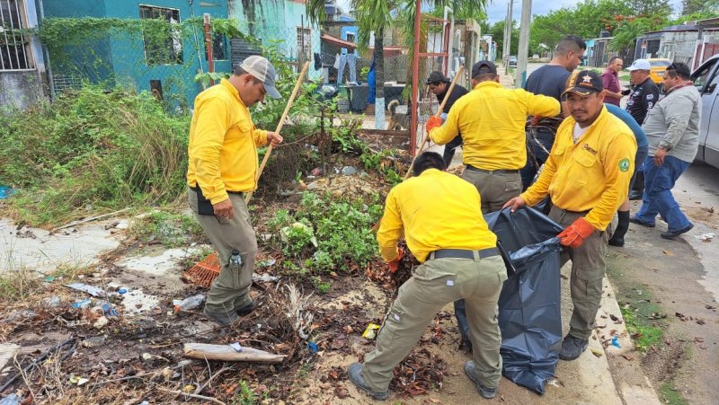 Brigadistas forestales se suman al apoyo ante las inundaciones en Chetumal