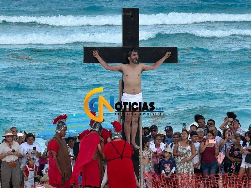 Cancún vibró con emociones y devoción durante la vigésima cuarta edición del Viacrucis