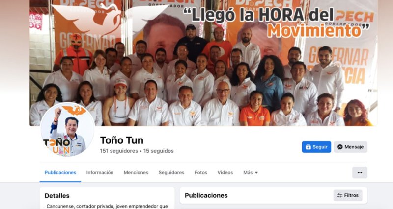 Candidato a diputado del MC en Cancún se deslinda de su cuenta de “face” por hackeo