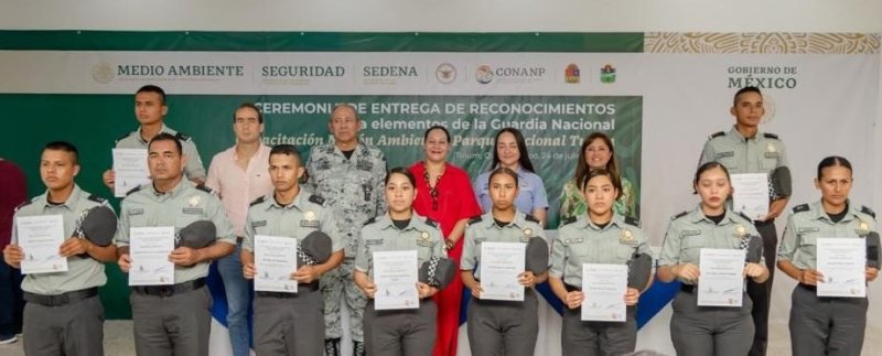 Capacitan a personal de la GN en conservación de Áreas Naturales Protegidas