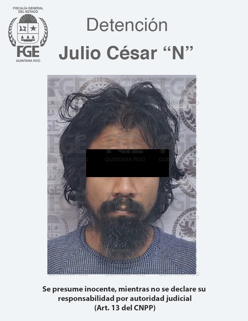 Captura FGE de Quintana Roo a tercer implicado en el secuestro agravado de una persona ocurrido en Benito Juárez