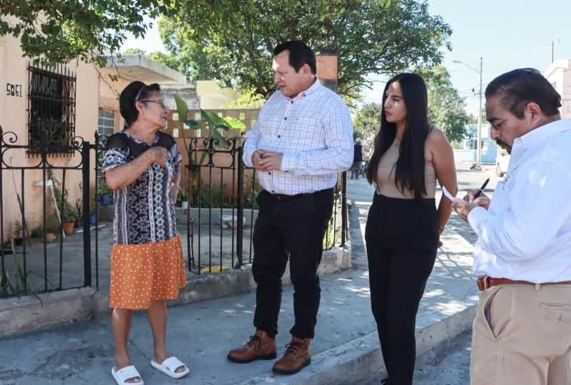 Con acciones de bacheo, se mejora la calidad de vida de vecinos del sur de Mérida