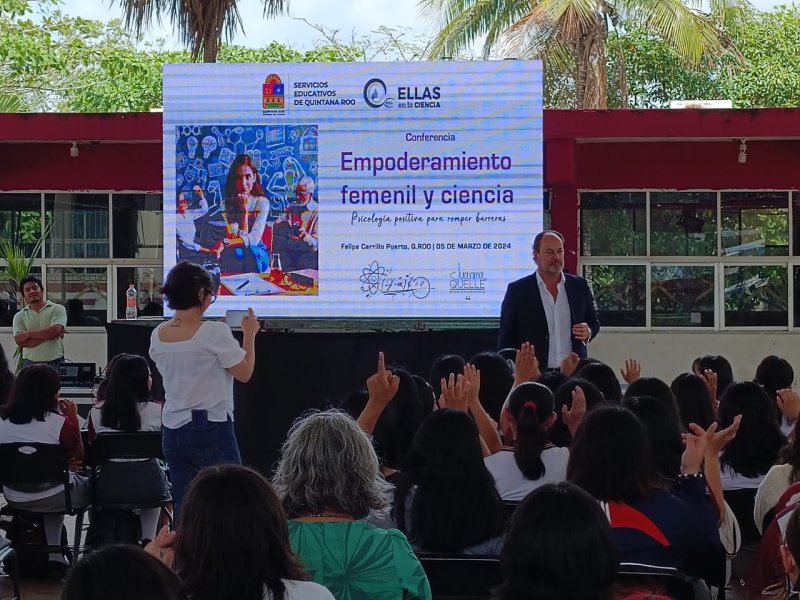 Concluye el ciclo de conferencias “Empoderamiento femenil y ciencia” dirigida a estudiantes del Nivel Medio Superior