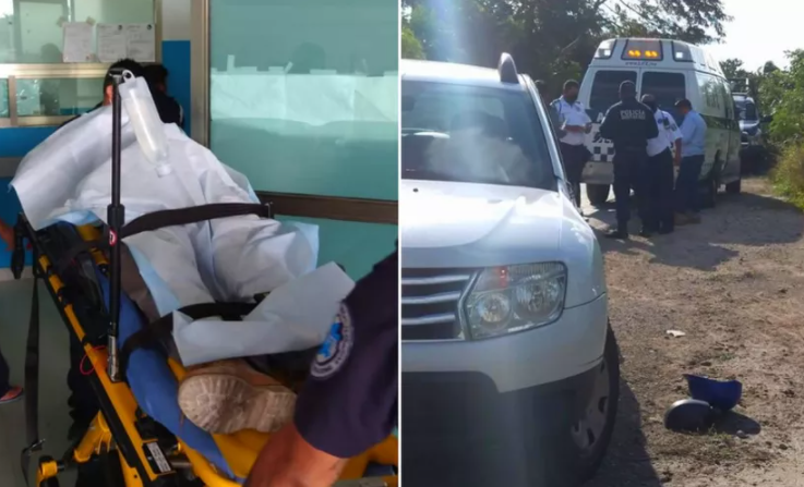 Conductora embiste a motociclista en la zona continental de Isla Mujeres