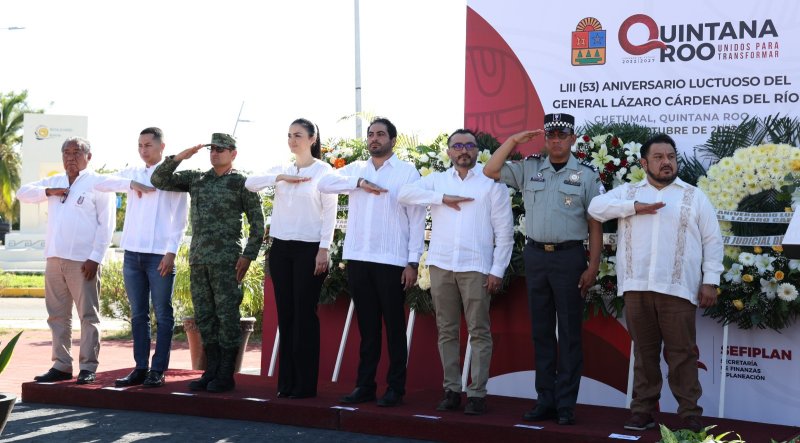 Conmemoran el 53 aniversario luctuoso de Lázaro Cárdenas
