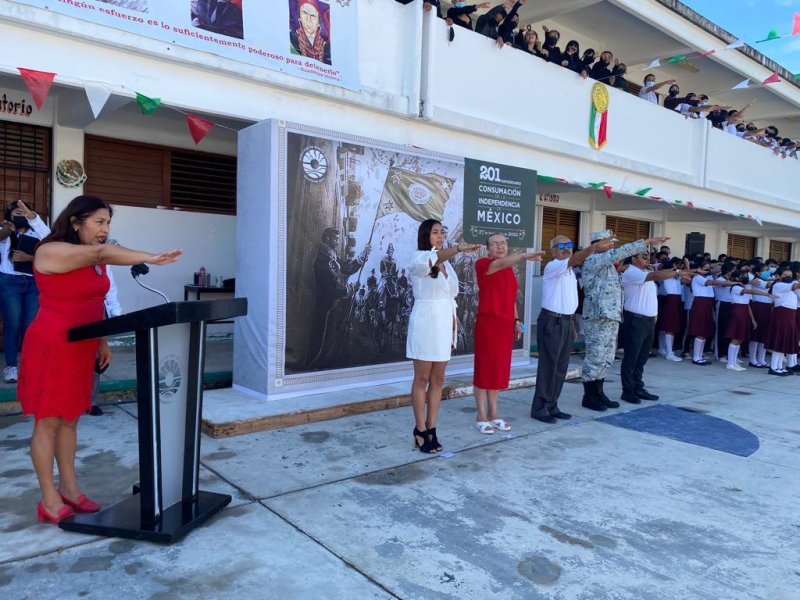 Conmemoran en Benito Juárez  201 aniversario de la consumación de la independencia de México