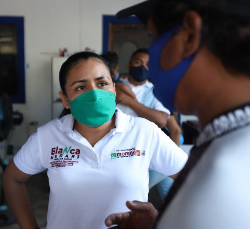 CRECIENTE RESPALDO A BLANCA MERARI EN PUERTO MORELOS Y LEONA VICARIO