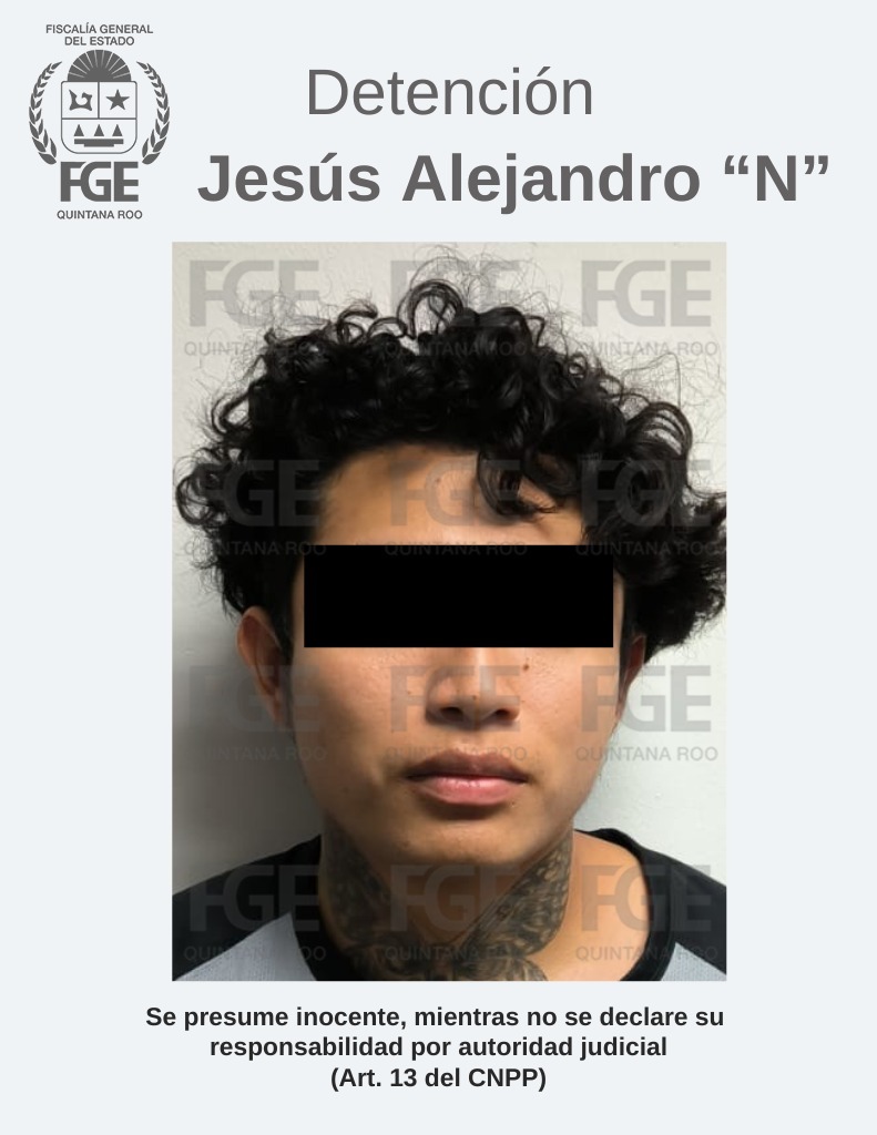 Cumple FGE de Quintana Roo orden de aprehensión contra dos sujetos por violación en Benito Juárez