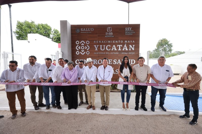 Cumple Gobierno de Yucatán; Tunkás estrena Centro de Salud tras 62 años