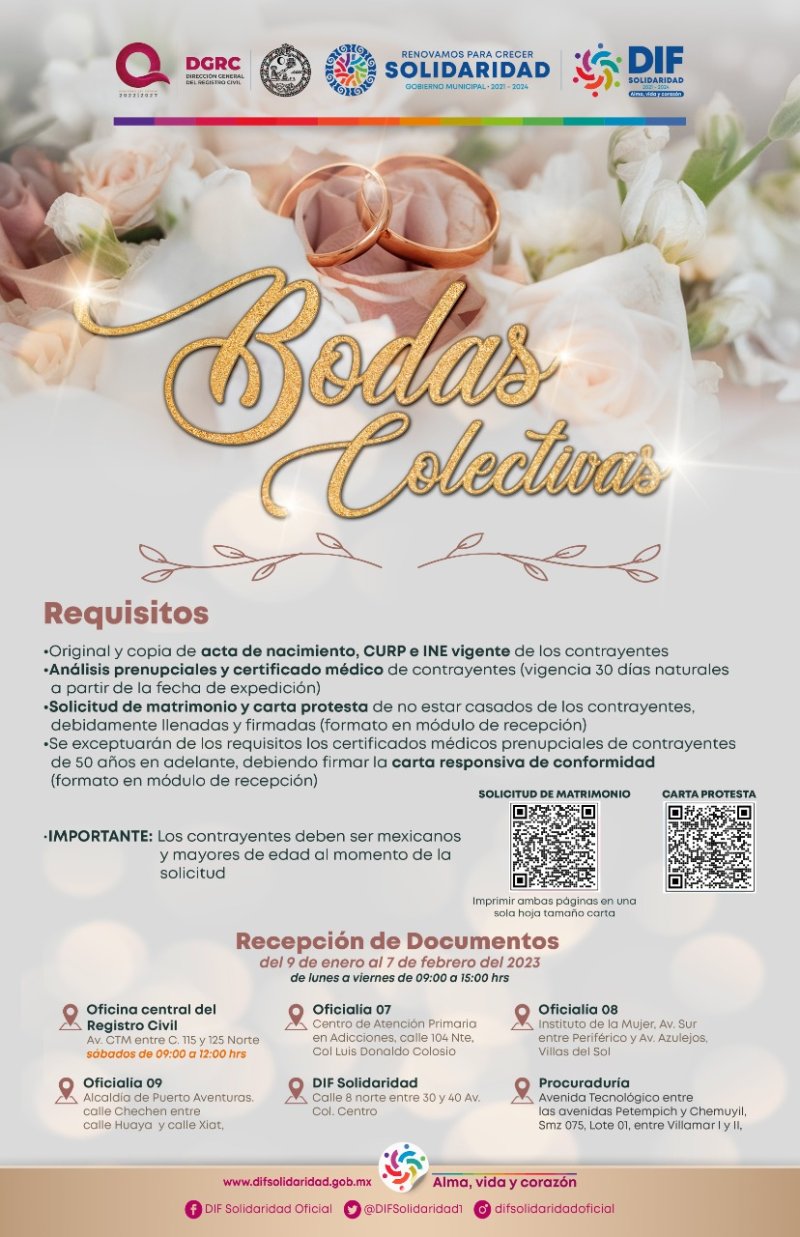 Darán legalidad a familias solidarenses con bodas colectivas
