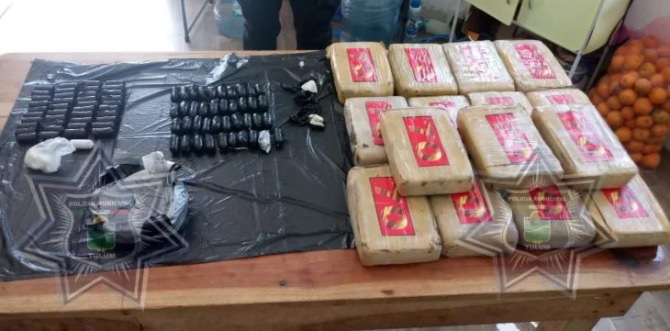 Decomisan millonario cargamento de droga en Akumal