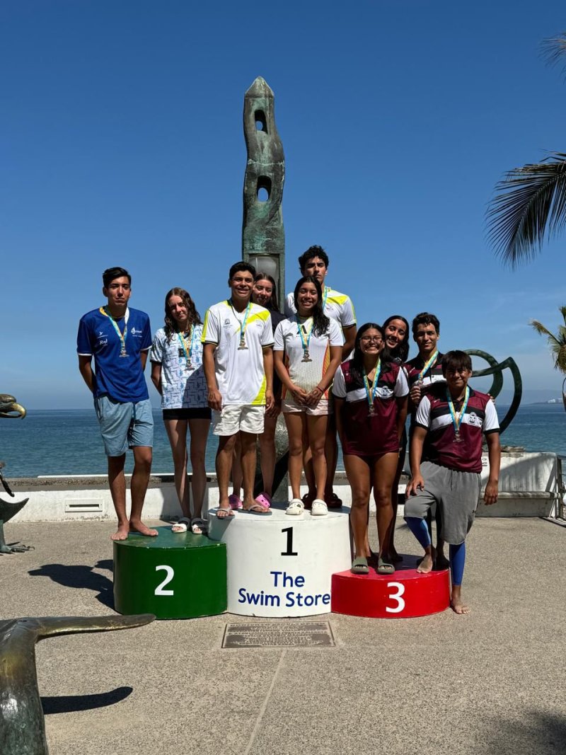 Destacada actuación de la Selección de Quintana Roo de aguas abiertas en el Clasificatorio Nacional