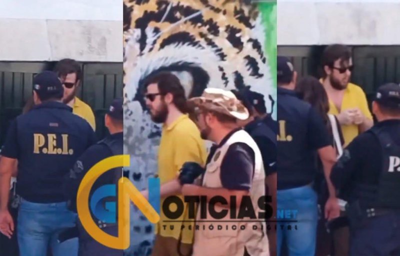 Detienen a Español que causó destrozos en un cafetería de Mérida.