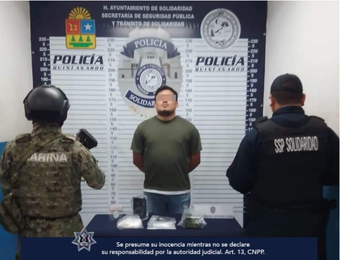 Detienen a narcomenudista