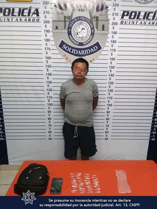 DETIENEN A NARCOMENUDISTA CON 39 DOSIS DE DROGA
