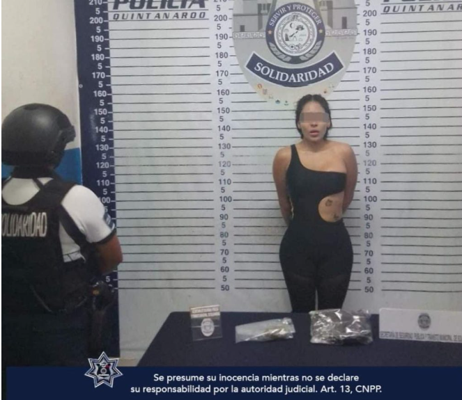 Detienen a venezolana con droga en la zona turística de Playa del Carmen