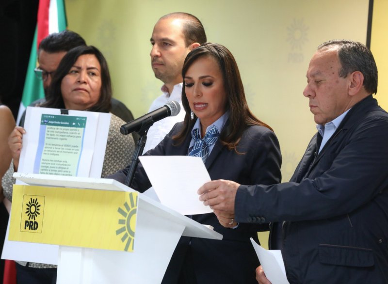 DIRIGENTES NACIONALES DEL PAN Y PRD RESPALDAN DENUNCIA DE LAURA FERNÁNDEZ