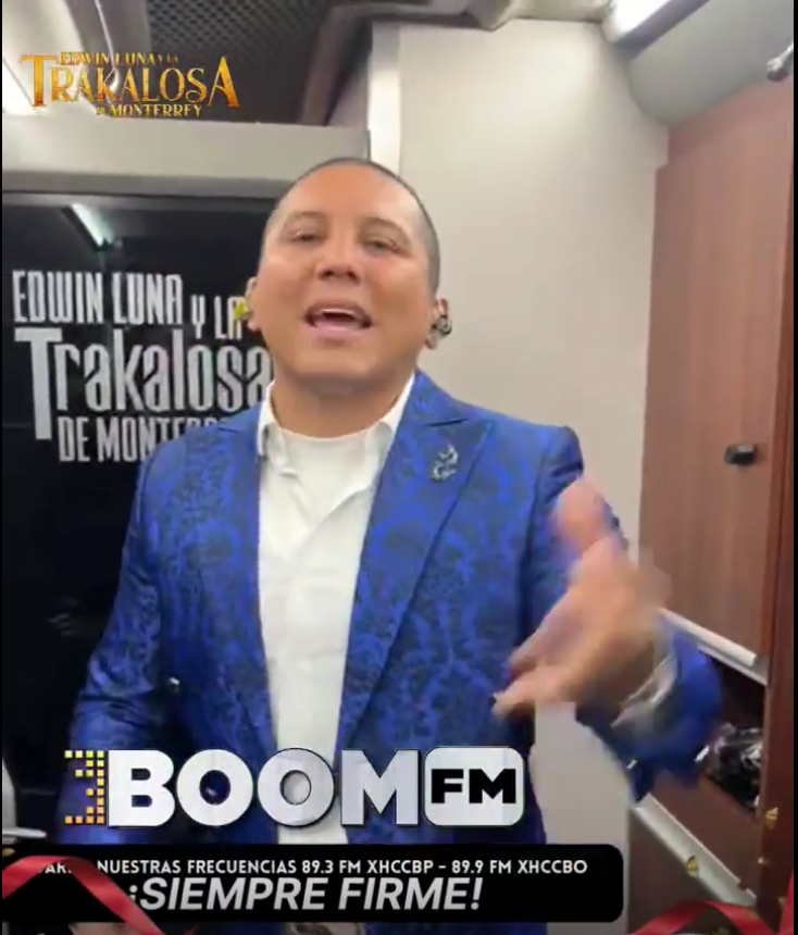 Edwin LunaBanda La Trakalosa de Monterrey Confirmando su presentación en nuestra gran inauguración