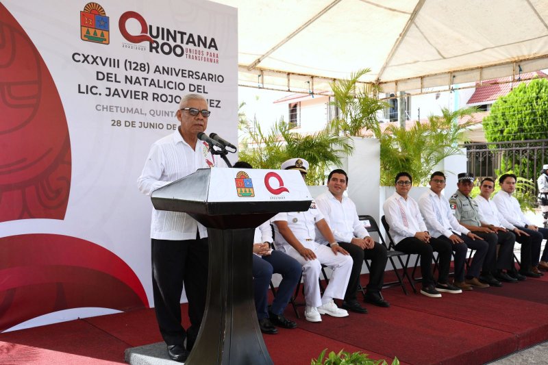 El Gobierno de Quintana Roo conmemoró el 128 aniversario del natalicio de don Javier Rojo Gómez