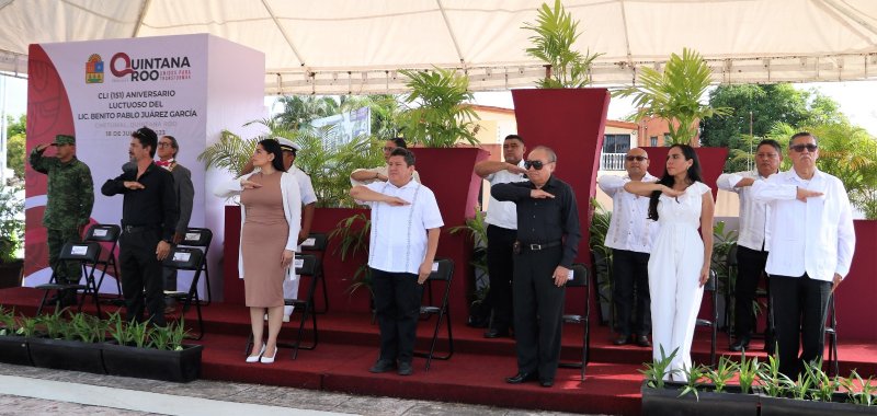 El Gobierno del Estado conmemoró el 151 aniversario luctuoso del Benemérito de las Américas, Benito Juárez García