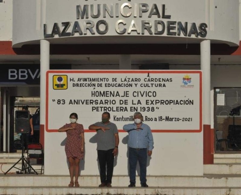 EL H. AYUNTAMIENTO CONMEMORA LA EXPROPIACIÓN PETROLERA.
