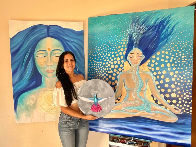 El Museo de la Isla de Cozumel inaugurará la exposición pictórica “Raíz Azul”, de la artista María Agüero