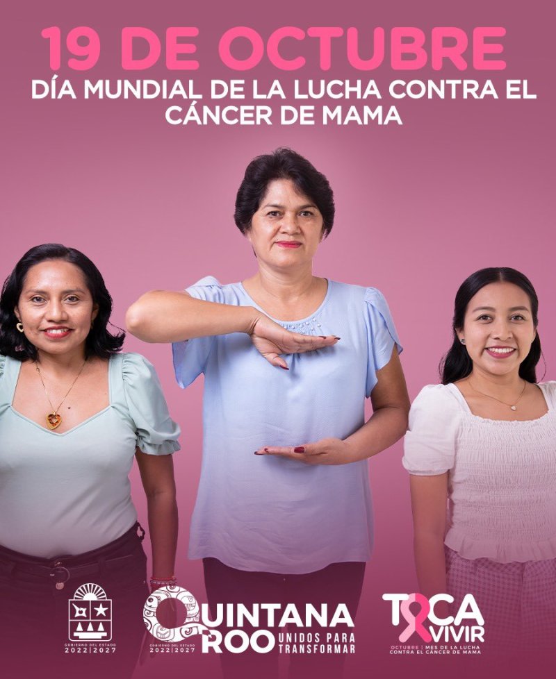 En QuintanaRoo nos unimos a la lucha en contra de esta enfermedad que afecta a todas las mujeres