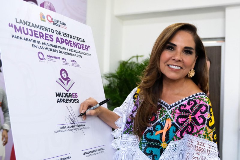 Encabeza Mara Lezama lanzamiento de la estrategia “Mujer es Aprender” para impulsar la igualdad sustantiva en Quintana Roo
