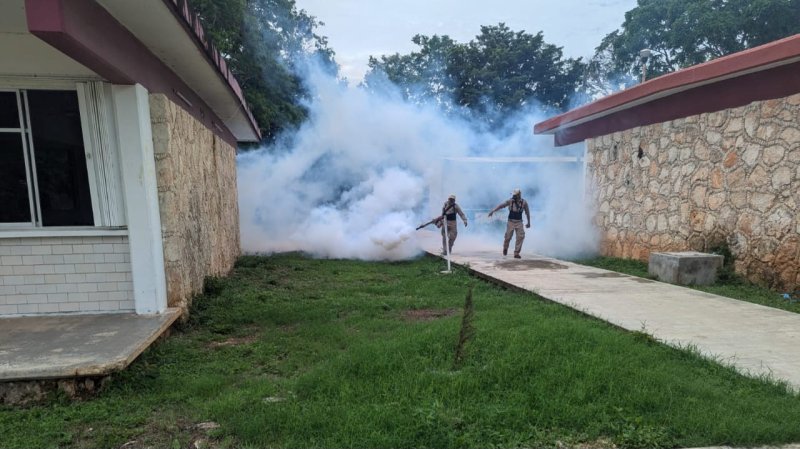 Firme Operativo de Nebulización Masiva en escuelas de Quintana Roo