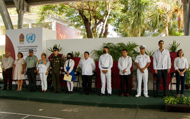 Gobierno de Quintana Roo conmemora fundación de la ONU