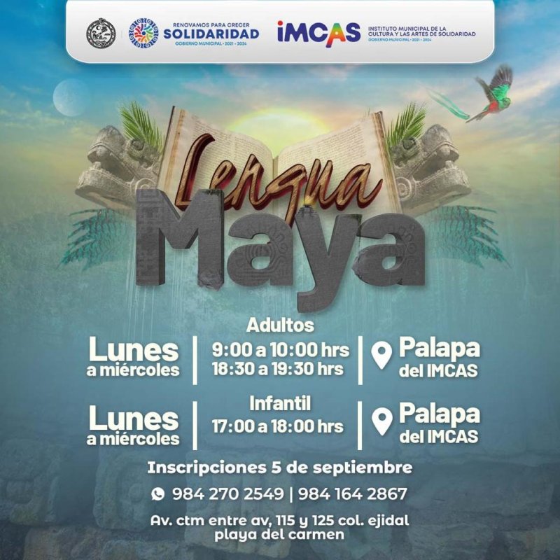 Gobierno municipal invita a cursos de lengua y herbolaria maya