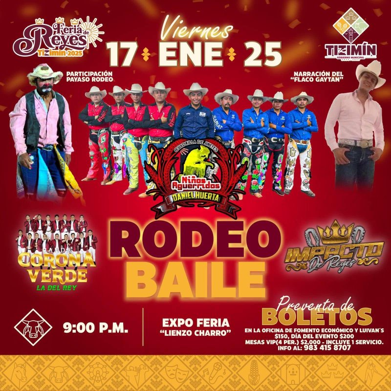 GRAN RODEO BAILE ESTE PROXIMO VIERNES 17 DE ENERO