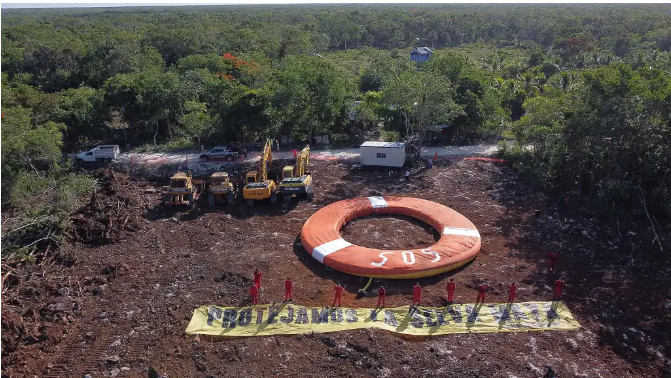 Greenpeace denuncia “se han reanudado las obras en Tramo 5 del Tren Maya pese a suspensiones de tribunales