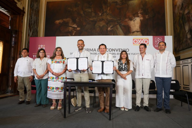 HACE ALIANZA GOBIERNO DE YUCATÁN CON GRUPO OXXO