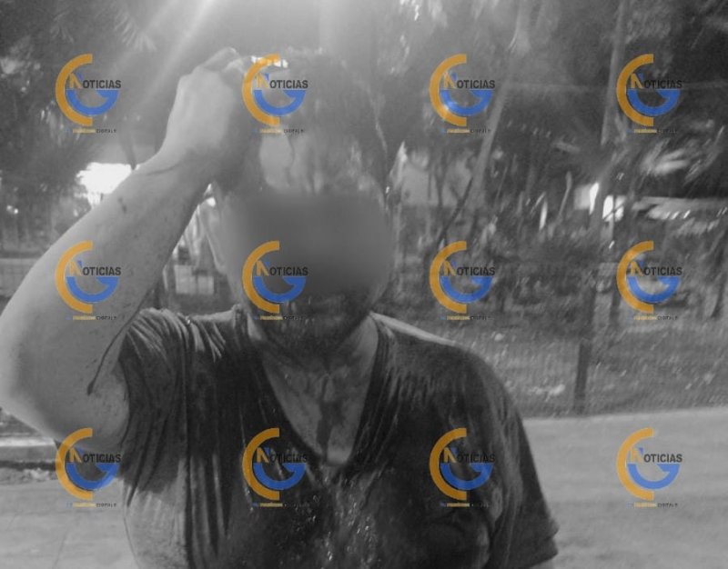 Hombre llega macheteado a pedir ayuda a los policías en el parque del crucero