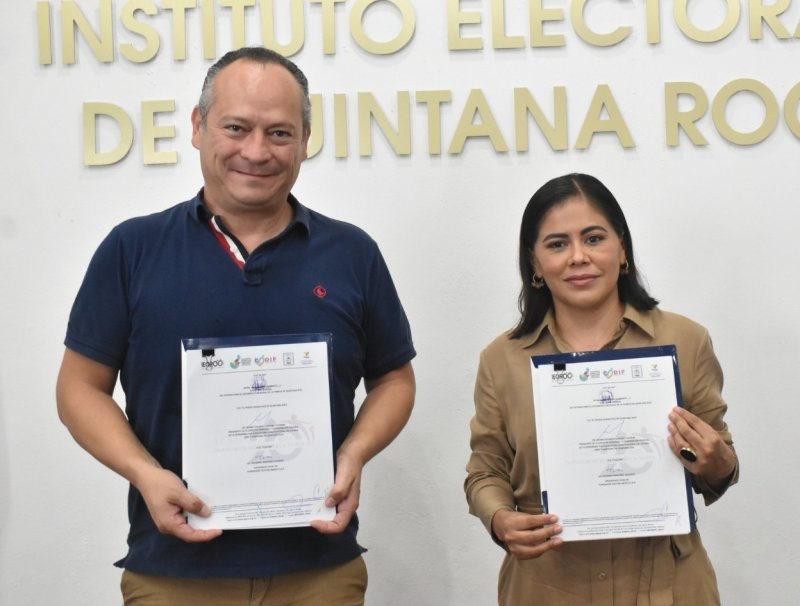 IEQROO firma convenio de colaboración con Fundación Teletón México.