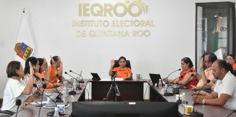 IEQROO sanciona a los partidos políticos PRD, MORENA, PT y PRI por incumplimiento de obligaciones en materia de transparencia.