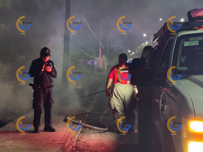 Incendio de basura y maleza en la región 235 de Cancún moviliza a bomberos y genera alerta vecinal