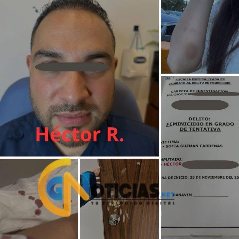 Influencer cancunense denuncia intento de feminicidio por parte de su expareja, un reconocido anestesiólogo